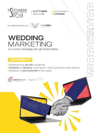 Workshop Wedding Marketing: 08 ottobre 2022 Catania